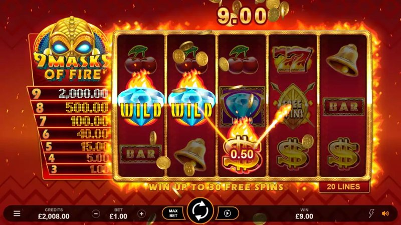 Les fonctionnalités bonus de 9 Masks of Fire que vous adorez à Canada
